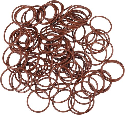 O Ring Seal Gasket,15mm ID x 2mm CS for Cars Trucks SUVs Trailers Orings Seal Washer Replacement Automotive Faucet Repair Brown, 100 Pcs in Kuwait
