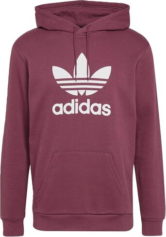 adidas Originals Men's Adicolor Classics Trefoil Hoodie, Victory Crimson/White, X-Large in Saudi Arabia