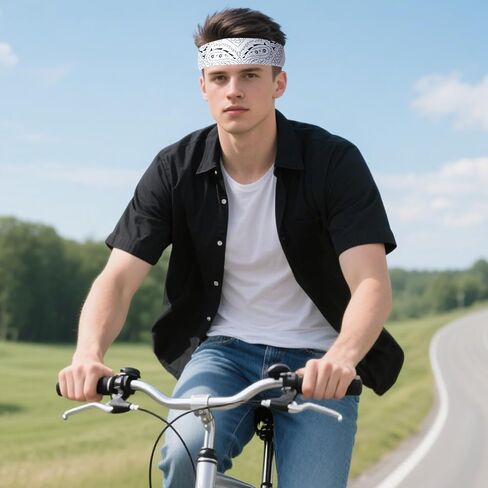 48 حزمة Bandanas للنساء الرجال رعاة البقر باندانا منديل رئيس مجلس الرأس القناع الجزء الأكبر لأزياء الحفلات in Kuwait