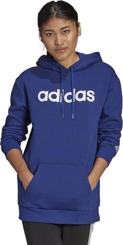 adidas Women's Essentials Oversize Fleece Hoodie, Halo Blush/ Gold Met, Large… in Saudi Arabia
