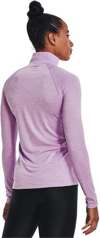 Under Armour Women's Tech Twist ½ Zip Long-Sleeve Pullover , Octane (566)/Metallic Silver , XX-Large in Saudi Arabia