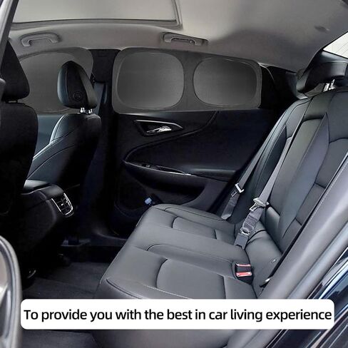 Compatible with Windshield Sun Shade Covers for Chevy Trax 2013-2022,Side Rear Window Sunshades Keep Vehicle Cool,100% UV Blockout Suitable for Camping,Privacy Protection,Sleeping(4PCS) in Saudi Arabia