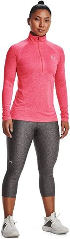 Under Armour Women's Tech Twist ½ Zip Long-Sleeve Pullover , Cerise (653)/Metallic Silver , X-Large in Saudi Arabia