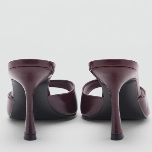 High Heel Mules for Women Slip On Open Pointed Toe Classy Patent Leather Stiletto Pumps Formal Slingback Mule Sandals Dress Walking Shoes in Kuwait