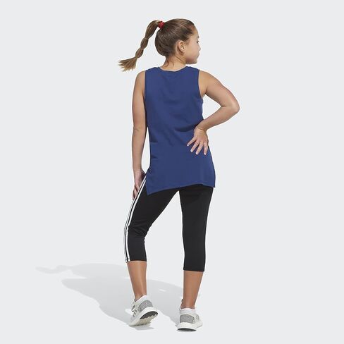 adidas girls Muscle Tank Top T Shirt, Black, 4-8 Years US in Saudi Arabia