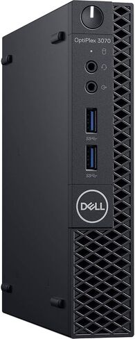 كمبيوتر ديل اوبتيبليكس 3070 المكتبي - انتل كور i5-9500 - ذاكرة الوصول العشوائي 8 جيجابايت - وسيط تخزين ذو حالة ثابتة 256 جيجابايت - حجم صغير in Kuwait
