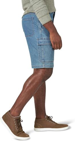Wrangler Authentics Men’s Big & Tall Classic Relaxed Fit Stretch Cargo Short, dark putty ripstop 50 in Saudi Arabia