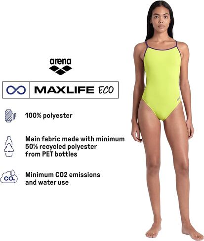 ARENA Performance Women's Team Solid Lace Back Swimsuit One Piece Bathing Suit in Saudi Arabia