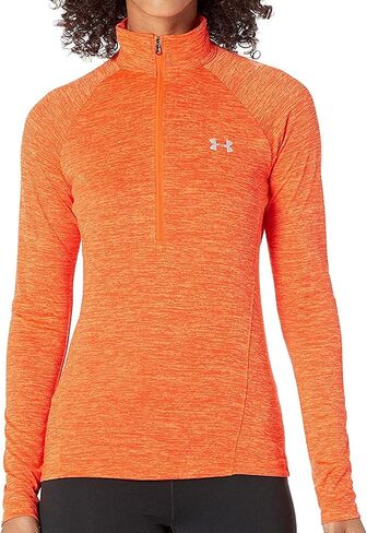 Under Armour Women's Tech Twist ½ Zip Long-Sleeve Pullover , Cerise (653)/Metallic Silver , Medium in Saudi Arabia
