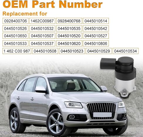 Waterwich Waterwich Fuel Pump Control Lumurator Valve متوافق مع Audi A3 A6 A4 Q5 TT A4 Allroad A5 ، SEAT Altea Exeo ، Skoda Octavia Superb ، Volkswagen Passat 2003-2021 استبدل 0928400706 0928400768 in Saudi Arabia