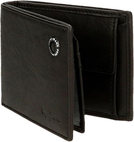 Pepe Jeans Men's Horizontal Wallet with Purse, Blue in Saudi Arabia