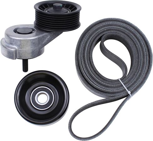 MOTOKU Serpentine Drive Belt Tensioner Pulley Kit for Dodge Ram 1500 2500 3500 Durango Dakota W350 W250 W150 D350 D250 D150 Ramcharger in Saudi Arabia