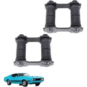 munirater 2PCS Rear left & right Leaf Spring Shackle Kits Mustang Suspenion Replacement for 1965-1973 Mustang SK289