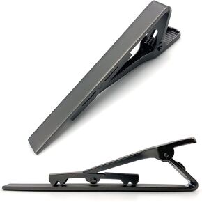 Elegant Tie Clips for Men – Classic Tie Bar Clip Set for Regular & Skinny Neckties – Secure Hold for Business, Weddings & Special Occasions – Stylish Gift for Him (2.28" x 0.24")