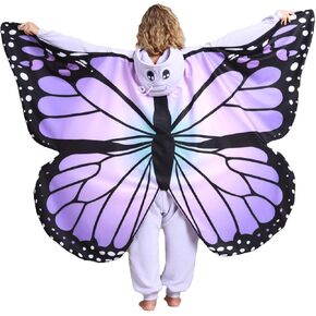 Adult Butterfly Costume Butterflies Onesie Pajamas Halloween Costumes Cartoon Cosplay Sleepwear for Women Men