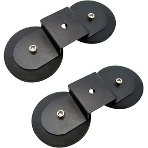 Universal Magnetic Mount for LED Light Bars, Heavy-Duty Sucker Base for Straight/Curved Light Bars & Pods, Roof/Hood Compatible (2Pcs Magnet Base)