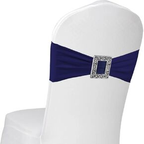 Spandex Chair Sashes, 100 Pack Elastic Stretch Dining Chair Slipcovers with Buckle Slider for Wedding Party Banquet Restaurant Baby Shower Decorations (Gold) in Saudi Arabia