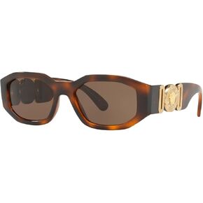 Versace VE 4361 521773 Havana Plastic Geometric Sunglasses Brown Lens in Kuwait