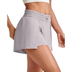 G4Free 2 in 1 Flowy Athletic Running Shorts for Women Mid Rise Quick Dry Workout Summer Shorts for Tennis with Liner