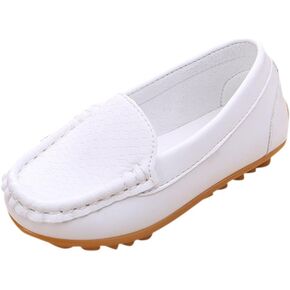 Evelin LEE Toddler Kid Boys Girls Soft Casual Loafers Slip-On Boat-Dress Shoes/Sneakers Brown-Big Kid 4M in Kuwait