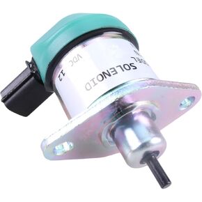 Fuel Stop Solenoid Valve Compatible with Kubota B21 B26 B2320 B2410 B2620 B2630 B2650 B2710 B7800 RTV1100CR RTV1100CW RTV-X1100 KX71-3 V1205 V1505 V1305 D1105 D1005 17208-60010 17208-60012
