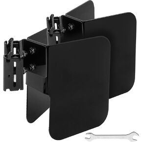 2Pack E-Track Wheel Chock for Motorcycle, E Track Dirt Bike Wheel Chocks, E-Track Accessories Hardware, Supports Tires up to 6" Wide Black
