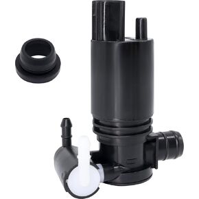 HiSport Windshield Washer Pump - Compatible with Ford Explorer Fiesta Edge Flex Compatible with Transit Connect Taurus X Lincoln MKT MKX - Replace 8A61-17K624-AA