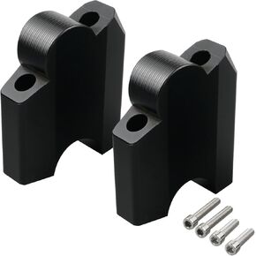 Handlebar Risers Raised Height Shifted Back Converter Compatible with Yamaha Tenere 700/XT700Z 2019-2020, Aluminum Alloy, Anodization, CNC-machined, Black
