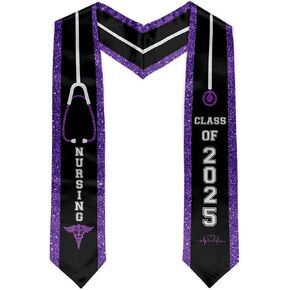 Nursing Graduation Stole Class of 2025 RN Graduate Sash Nurses School Stoles Gift