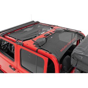 Rough Country Black Mesh Bikini Top for 2020-2024 Jeep Gladiator JT - 85118