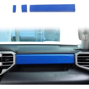 شرائح لوحة لوحة التحكم في مركز السيارات تتوافق مع Toyot@ Tundra/Sequoia 2022-2025 لجنة التحكم المركزية غطاء واقي التزيين (Sports Red)