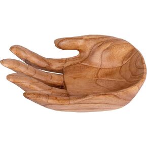 Curawood Buddha Hand Bowl for Crystals - Showcase Your Crystals & Healing Stones Beautifully - Crystal Holder for Stones, Rock Display Case, Bowl for Keys, Rock Holder for Display, Crystal Display