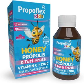 Beelife Propoflex Expecto Cough Syrup - Triple-Action - Natural Cough Syrup for Kids & Adults - Made in Brazil Green Propolis - Zinc, Bromelain, Vitamin C- 150 ml