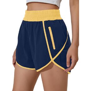 BMJL Women's Women High Phecled Phectic Pocket Pocket Shorts Gym Sporty Shorts