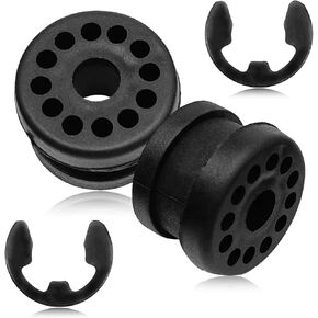 2PCS Transfer Case Shift Linkage Bushings with E-clips, Car Transfer Case Shift Linkage Bushing Grommets, Replace OEM#68078975AA 68078974AA, Compatible with Ram 1500 2500 3500