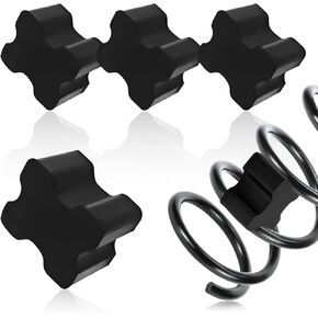 4PCS Coil Spring Booster Rear Coil Spring Spacers for Cars Coil Spring Lift Kit, Rubber Car Lift Blocks Heavy Duty Front Coil Spring Over Suspension Spacers 1" to 1.5" for Cars Trucks SUVs