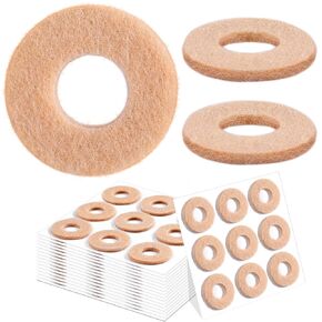 Nuanchu 90 Pcs Callus Pads Soft Felt Callus Cushions Round Shape Corn Pads for Bottom of Feet Self Adhesive Foot Corn Cushion for Men and Women Feet Toes Heel Pain Relief(Small for Toes)