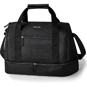 حقيبة Duffel Travel - Weekender ، صالة ألعاب رياضية خلال الليل مع مقصورة الأحذية ， 35L Carry On Duffle Bag للسفر والرياضة واللياقة والتمرين