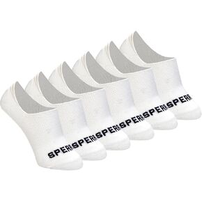 Sperry Women's 6-Pack Arch Hugger Liner Socks – No Show, Non-Slip, Cushioned, Invisible Socks for Women Sneaker, Low Cut