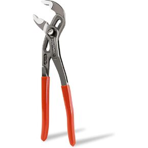 HAUTMEC 7-Inch Water Pump Pliers, Fast Adjustable Tongue and Groove Joint Pliers, V-Jaw with Comfort Grips, Rust-Proof CRV Steel Construction for Plumbing, Home Repair, and Pipe Fittings HT0366-PL