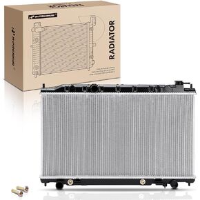 A-Premium Engine Coolant Radiator with Transmission Oil Cooler Compatible with Nissan Altima 2002 2003 2004 2005 2006 L4 2.5L Automatic trans. Replace# 214108J000, 214608J000