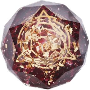 Star of David Symbol Hexagram Orgone, Energy Crystal Stone Generator for Healing Home Table Decor, Rose Quartz Crystal