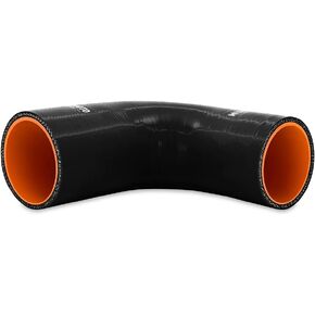 Mishimoto MMCP-R90-2025BK 90-Degree Silicone Transition Coupler, 2.00" to 2.50", Black