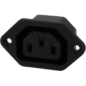 uxcell AC 250V 10A IEC 320 C13 Panel Mount Female Connector Socket