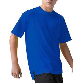 Spring&Gege Boys UPF 50+ Quick Dry Short Sleeve Neon T Shirts Kids Athletic Workout Tees for Boys and Girls