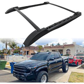 Roof Rack Rails Cross Bars Fit for 2024 2025 Toyota Tacoma Double Cab Aluminum Cargo Bars Cargo Rack Crossbars Luggage Carrier, for Loading Kayak Snowboard Bike Rooftop Accessories