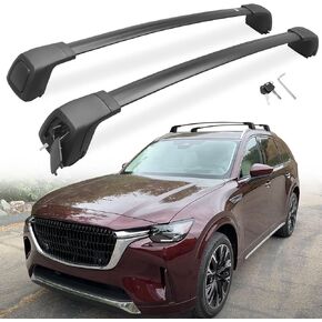 Lockable Roof Rack Cross Bars Fit for Mazda CX90 CX-90 PHEV 2024 2025 Anti Theft Heavy Duty Cargo Carrier Crossbars Accessories