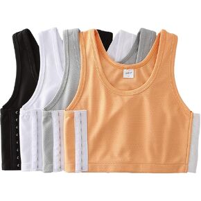 BaronHong Chest Binder Breathable Mesh Elastic Shapewear for Tomboy Trans Lesbian