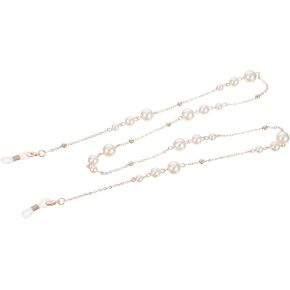 Kesyoo Metal Pearl Classes Chain eyeglasses حزام الوجه سلسلة النظارات الشمسية للبنات للبنات الرجال