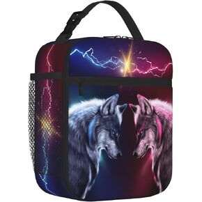 Portable Lunch Bag 3D printing Lunch Box Lightweight Lunchbox Reusable School Tote Bag for Boys, Gilrs, Kids and Youth (Rainbow, One Size)